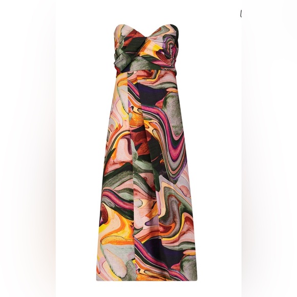 Mara Hoffman Yara Strapless Dress , Multi - Picture 4 of 14